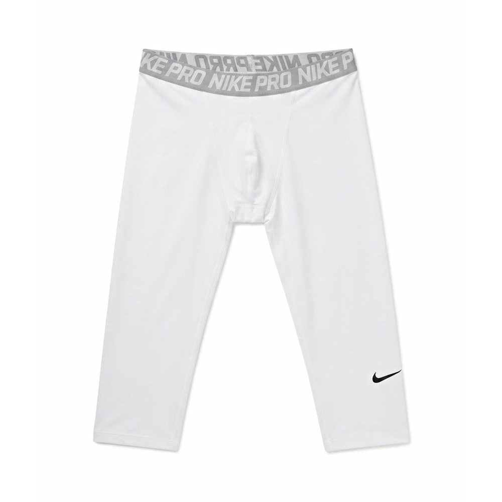 Nike Pro Men's White Compression Tights Pants Big & Tall 3XL
